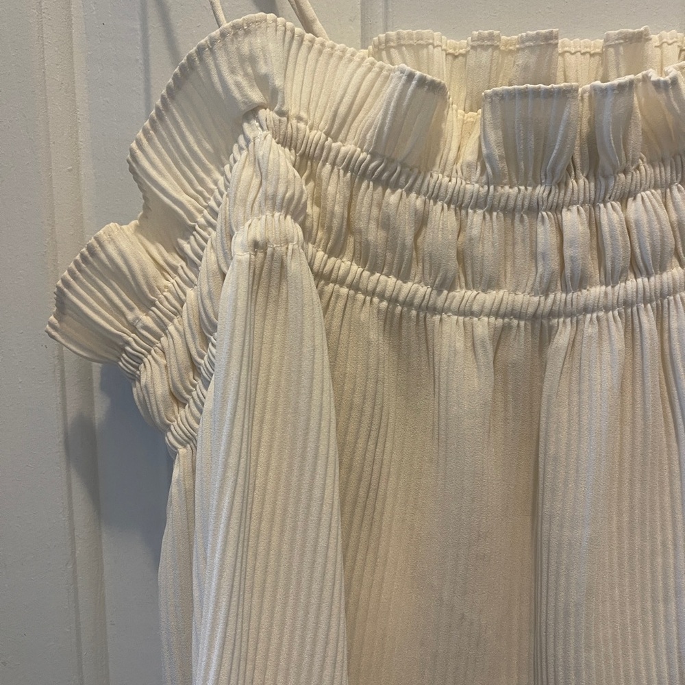 Plisse Ruffle Top - Picture 2 of 3